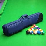 Maxbell Billiard Stick Carrying Case 1/2 Cue Cases Portable Handle Cue Cases Carry Bag blue