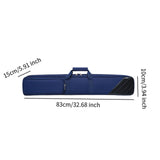 Maxbell Billiard Stick Carrying Case 1/2 Cue Cases Portable Handle Cue Cases Carry Bag blue