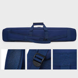 Maxbell Billiard Stick Carrying Case 1/2 Cue Cases Portable Handle Cue Cases Carry Bag blue
