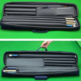 Maxbell Billiard Stick Carrying Case 1/2 Cue Cases Portable Handle Cue Cases Carry Bag blue