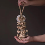 Maxbell Nutshell Handbell Handmade Gifts Shell Nut Shaker for Holiday Parties Adults Height 37cm
