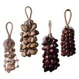 Maxbell Nutshell Handbell Handmade Gifts Shell Nut Shaker for Holiday Parties Adults Height 37cm