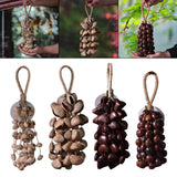 Maxbell Nutshell Handbell Handmade Gifts Shell Nut Shaker for Holiday Parties Adults Height 37cm