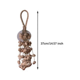 Maxbell Nutshell Handbell Handmade Gifts Shell Nut Shaker for Holiday Parties Adults Height 37cm