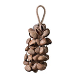 Maxbell Nutshell Handbell Handmade Gifts Shell Nut Shaker for Holiday Parties Adults Height 40cm