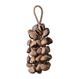 Maxbell Nutshell Handbell Handmade Gifts Shell Nut Shaker for Holiday Parties Adults Height 40cm