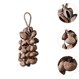 Maxbell Nutshell Handbell Handmade Gifts Shell Nut Shaker for Holiday Parties Adults Height 40cm