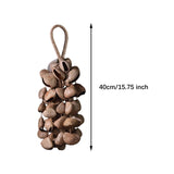 Maxbell Nutshell Handbell Handmade Gifts Shell Nut Shaker for Holiday Parties Adults Height 40cm