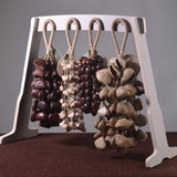 Maxbell Nutshell Handbell Handmade Gifts Shell Nut Shaker for Holiday Parties Adults Height 35cm