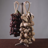 Maxbell Nutshell Handbell Handmade Gifts Shell Nut Shaker for Holiday Parties Adults Height 35cm