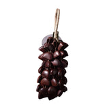 Maxbell Nutshell Handbell Handmade Gifts Shell Nut Shaker for Holiday Parties Adults Height 35cm