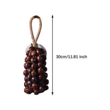 Maxbell Nutshell Handbell Handmade Gifts Shell Nut Shaker for Holiday Parties Adults Height 30cm
