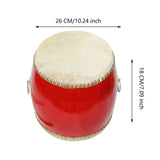 Maxbell Chinese Waist Drum Chinese Wooden Drum for Performance Music Education Dance