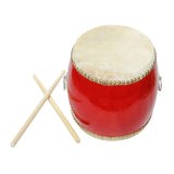 Maxbell Chinese Waist Drum Chinese Wooden Drum for Performance Music Education Dance