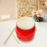 Maxbell Chinese Waist Drum Chinese Wooden Drum for Performance Music Education Dance