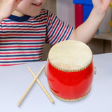 Maxbell Chinese Waist Drum Chinese Wooden Drum for Performance Music Education Dance