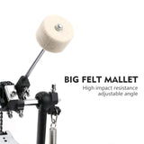 Maxbell Single Bass Drum Pedal Professional Portable Single Kick Drum Practice Pedal