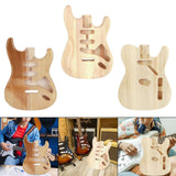 Maxbell Guitar Body Guitar Accessory DIY Guitar Barrel for Luthiers DIY Craft Lovers Style A