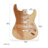 Maxbell Guitar Body Guitar Accessory DIY Guitar Barrel for Luthiers DIY Craft Lovers Style A