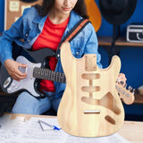 Maxbell Guitar Body Guitar Accessory DIY Guitar Barrel for Luthiers DIY Craft Lovers Style B