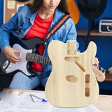 Maxbell Guitar Body Guitar Accessory DIY Guitar Barrel for Luthiers DIY Craft Lovers Style C