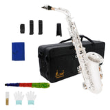 Maxbell E Flat Alto Sax Lightweight Woodwind Instrument for Adults Beginners Players