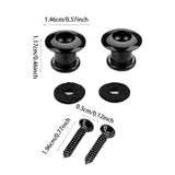 Maxbell 2 Pieces Strap Button Guitar Tail Pin for Electric Guitar Bass Upgrade Tools