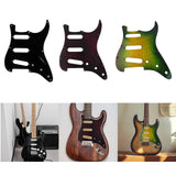 Maxbell Sss Guitar Pickguard with Srcew Guitar Part for Electric Guitar Accesssories black