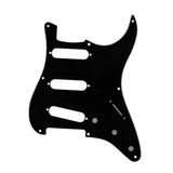 Maxbell Sss Guitar Pickguard with Srcew Guitar Part for Electric Guitar Accesssories black