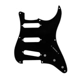 Maxbell Sss Guitar Pickguard with Srcew Guitar Part for Electric Guitar Accesssories black