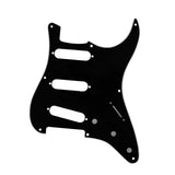 Maxbell Sss Guitar Pickguard with Srcew Guitar Part for Electric Guitar Accesssories black