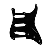 Maxbell Sss Guitar Pickguard with Srcew Guitar Part for Electric Guitar Accesssories black