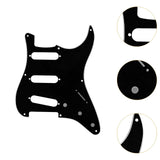 Maxbell Sss Guitar Pickguard with Srcew Guitar Part for Electric Guitar Accesssories black