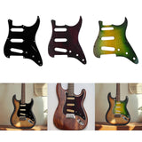 Maxbell Sss Guitar Pickguard with Srcew Guitar Part for Electric Guitar Accesssories black