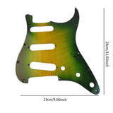 Maxbell Sss Guitar Pickguard with Srcew Guitar Part for Electric Guitar Accesssories green