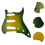 Maxbell Sss Guitar Pickguard with Srcew Guitar Part for Electric Guitar Accesssories green