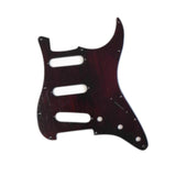 Maxbell Sss Guitar Pickguard with Srcew Guitar Part for Electric Guitar Accesssories black and red