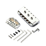 Maxbell Headless Bridge Tailpiece Roller Saddle Bridge for Headless Guitar Accessory