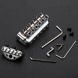 Maxbell Headless Bridge Tailpiece Roller Saddle Bridge for Headless Guitar Accessory