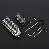 Maxbell Headless Bridge Tailpiece Roller Saddle Bridge for Headless Guitar Accessory