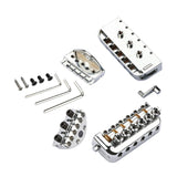 Maxbell Headless Bridge Tailpiece Roller Saddle Bridge for Headless Guitar Accessory