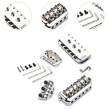 Maxbell Headless Bridge Tailpiece Roller Saddle Bridge for Headless Guitar Accessory