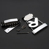 Maxbell Guitar Tailpiece Bridge Set with Wrench Screws for Electric Guitar Accessory