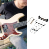 Maxbell Guitar Tailpiece Bridge Set with Wrench Screws for Electric Guitar Accessory