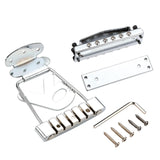 Maxbell Guitar Tailpiece Bridge Set with Wrench Screws for Electric Guitar Accessory