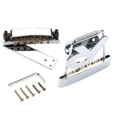 Maxbell Guitar Tailpiece Bridge Set with Wrench Screws for Electric Guitar Accessory