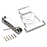 Maxbell Guitar Tailpiece Bridge Set with Wrench Screws for Electric Guitar Accessory