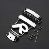Maxbell Guitar Tailpiece Bridge Set with Wrench Screws for Electric Guitar Accessory