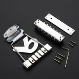 Maxbell Guitar Tailpiece Bridge Set with Wrench Screws for Electric Guitar Accessory