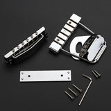 Maxbell Guitar Tailpiece Bridge Set with Wrench Screws for Electric Guitar Accessory